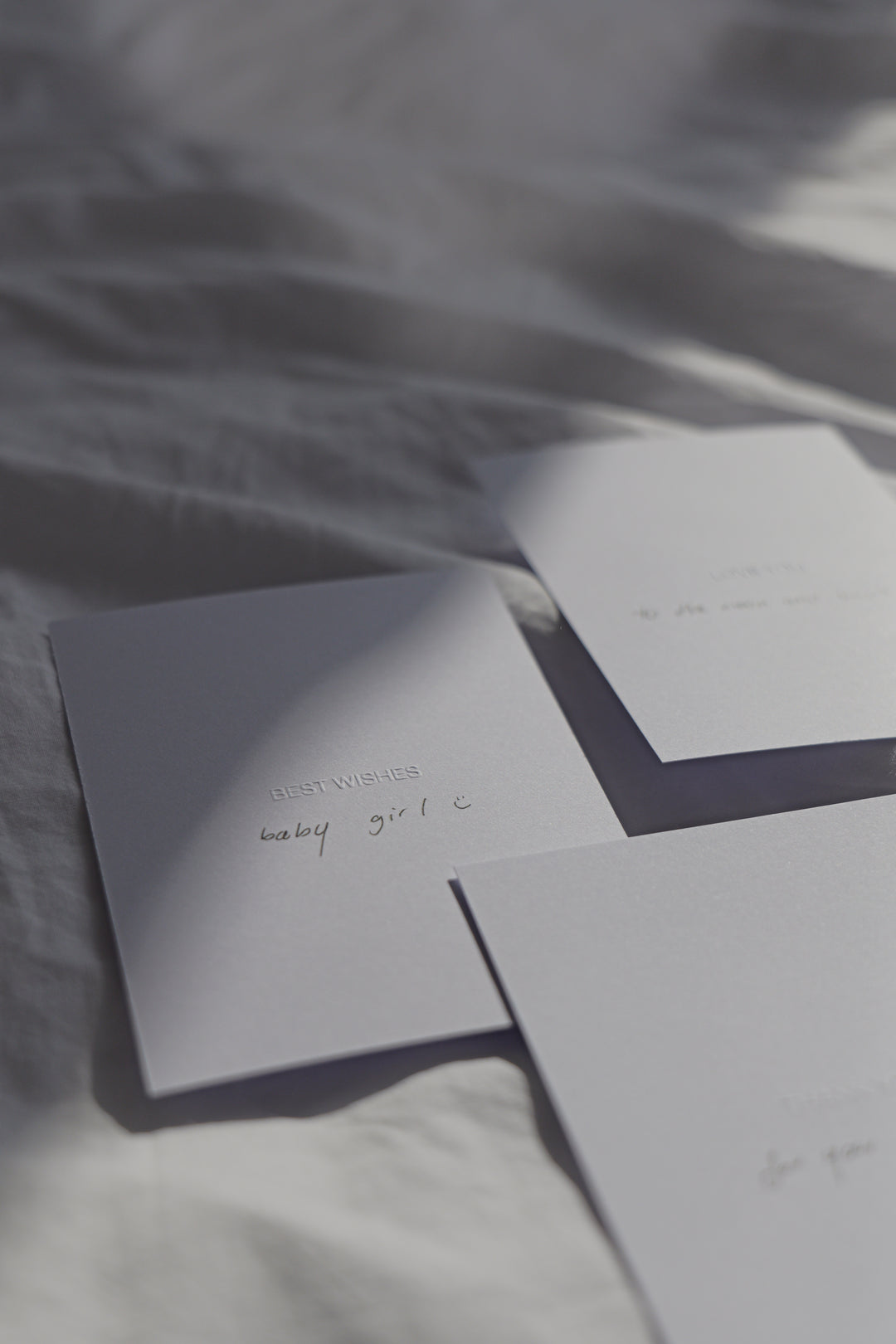 Handgeprägte Karten - Best Wishes