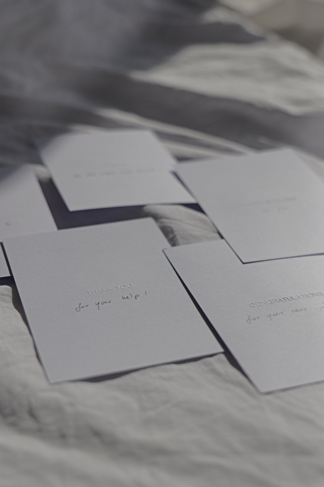Handgeprägte Karten - Thank you