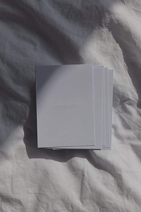 Handgeprägte Karten - Congratulations