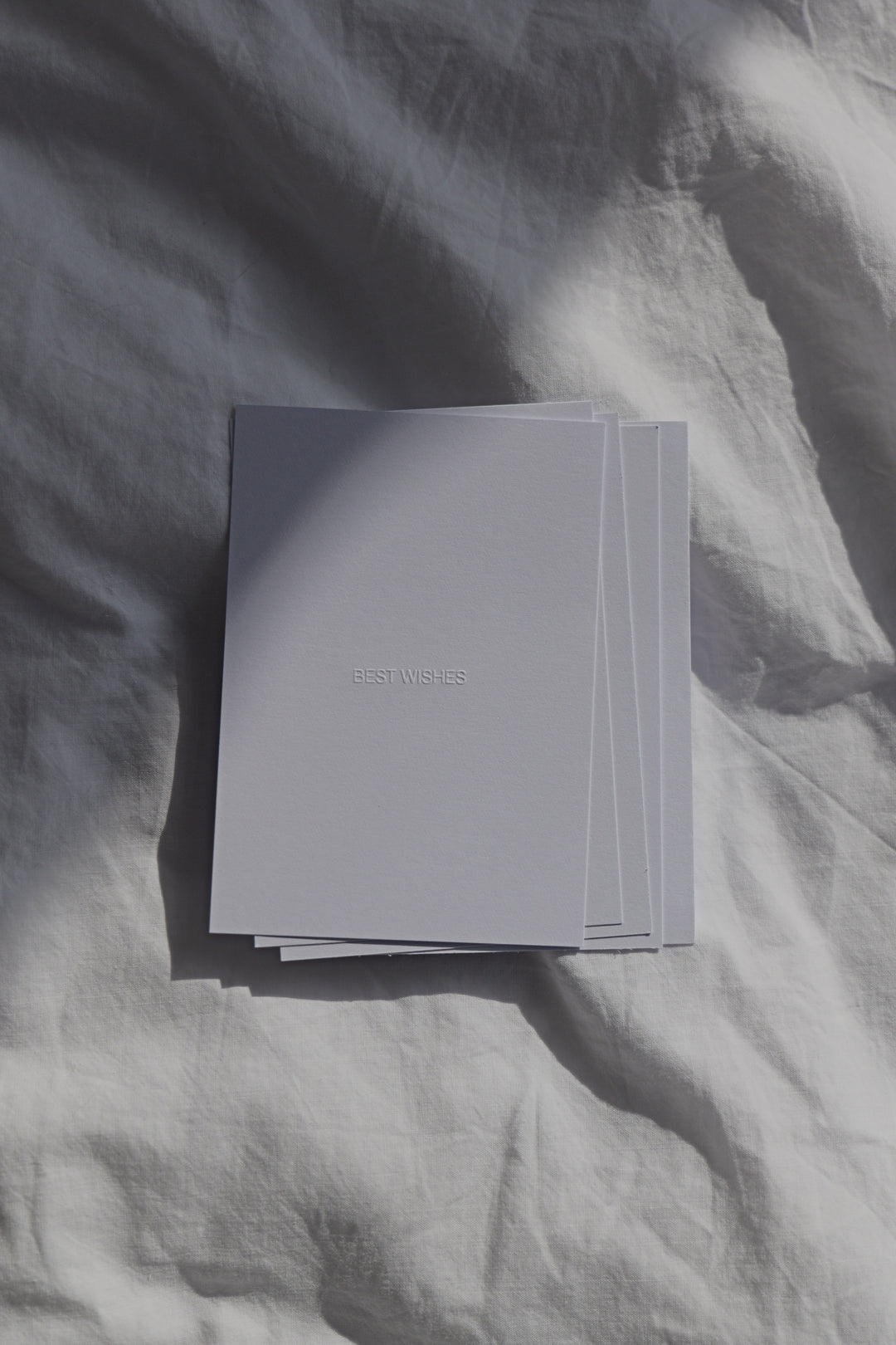 Handgeprägte Karten - Best Wishes