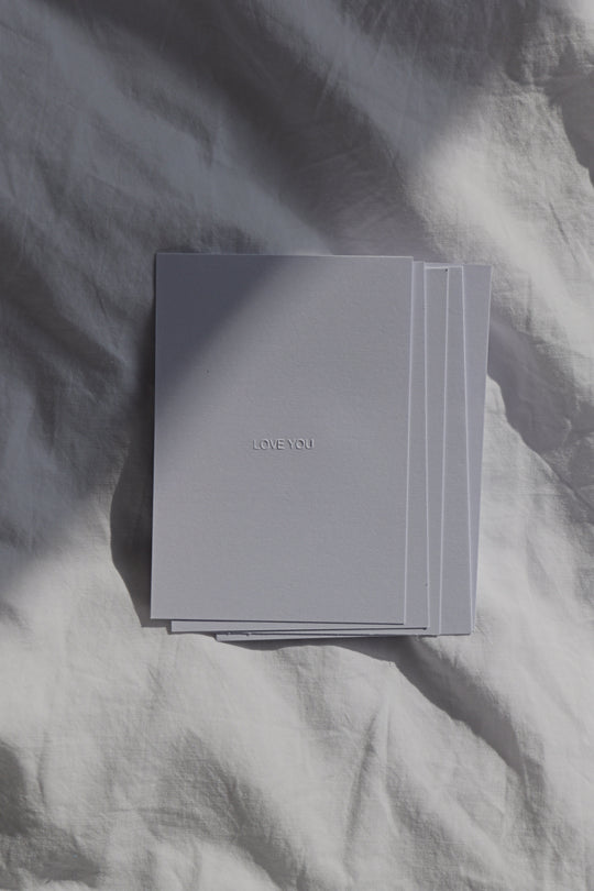 Handgeprägte Karten - Love you
