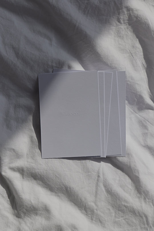 Handgeprägte Karten - Thank you