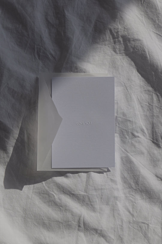 Handgeprägte Karten - Love you