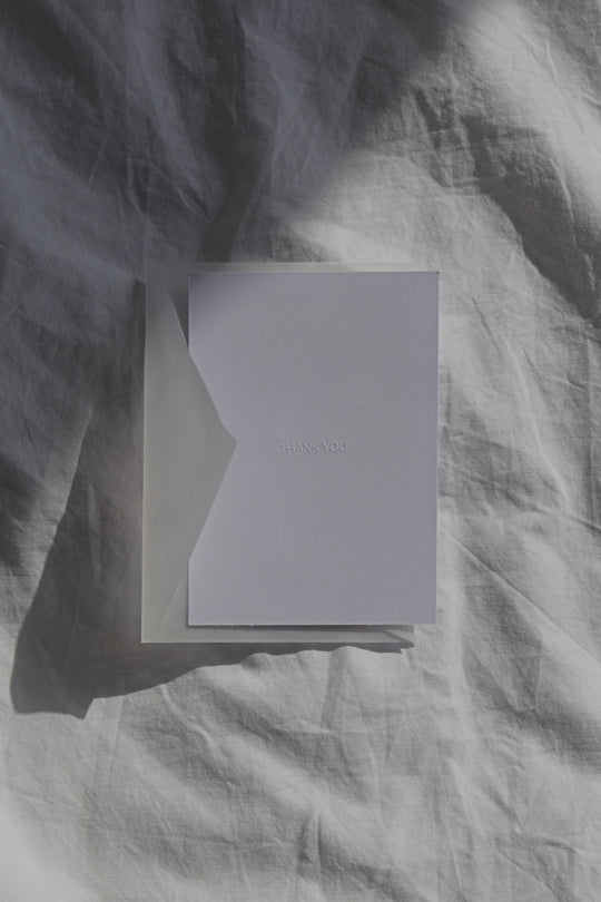 Handgeprägte Karten - Thank you