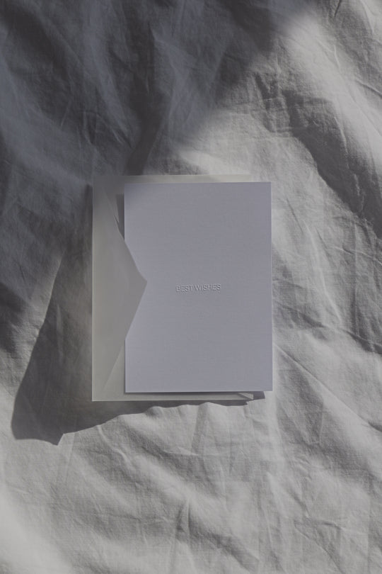 Handgeprägte Karten - Best Wishes