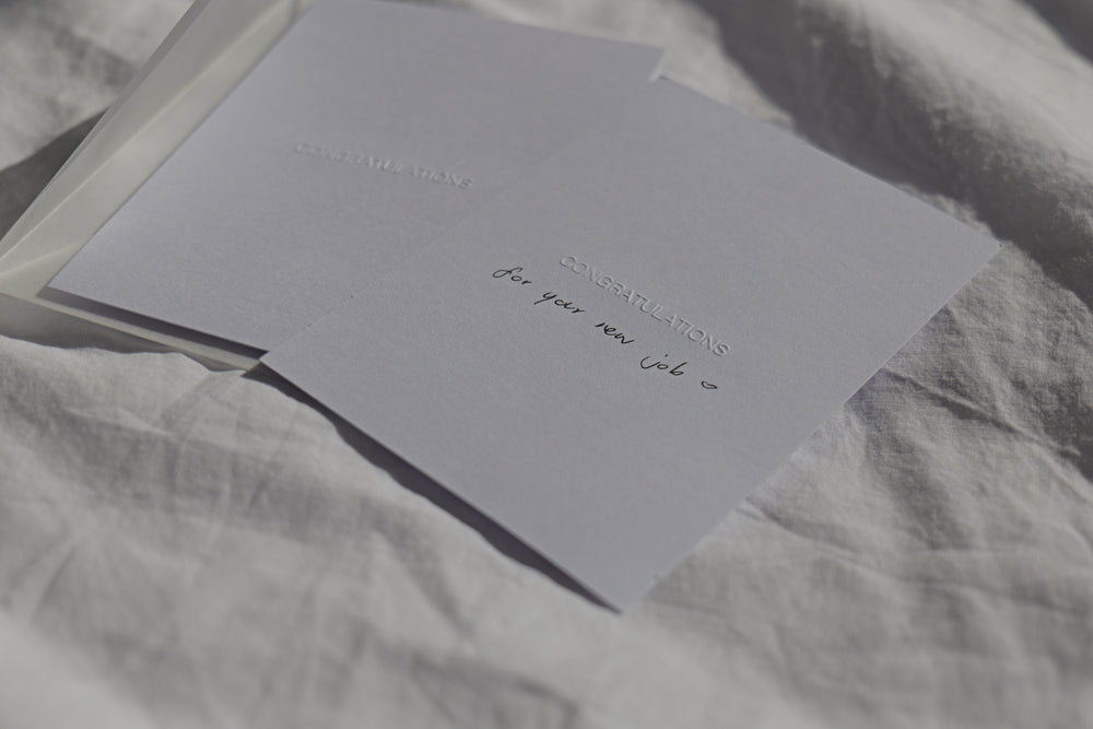 Handgeprägte Karten - Congratulations